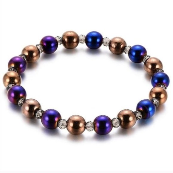 Titanium & Stainless Steel Stretch Bracelet - Picture 1 of 1